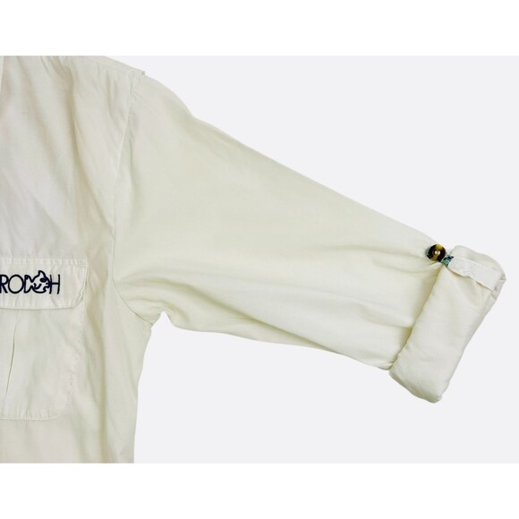 Prodoh Founders Vented Fishing Shirt LS White Button Preppy Outdoor L 14 16 - Picture 13 of 16